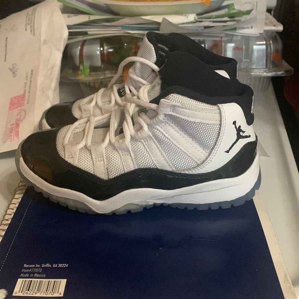 Jordan 11 Retros only worn twice. No flaws and still practically brand new